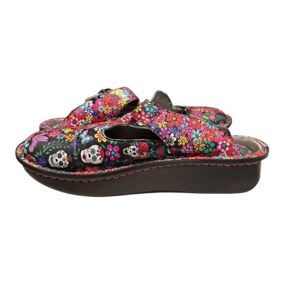 Alegria Women's Classic Loretta Leather Clog 8-8.5 M US Ofrenda Print Nursing - Picture 9 of 11